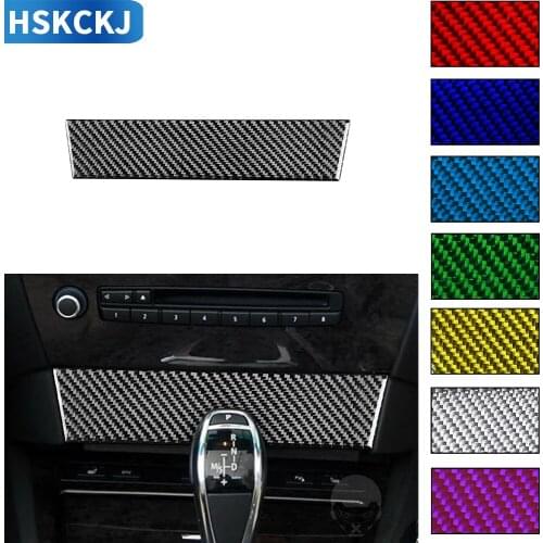 For BMW 6Series E63 E64 2004-2010 Multiple Color Carbon Fiber Stickers Center Control Trim Decoration Interiors Car Accessories