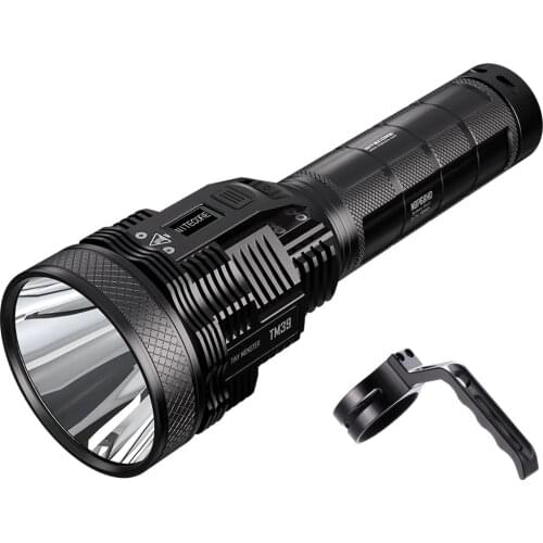 NITECORE TM39 LED Flashlight LUMINUS SBT-90 GEN2 5200LM High-power Rechargeable Flashlight Beam 1500 meter with NBP68HD Battery