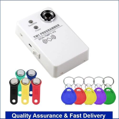 TM RFID Copier Handheld Duplicator RW1990 TM1990 TM1990B Ibutton DS-1990A I-Button 125KHz EM4305 T5577 EM4100 TM Card Reader