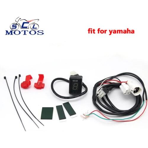 Sclmotos- New Plug Mount 1-6 Speed Gear Indicator Gear Meter Fit For Yamaha Motorcycle EFI Engine FZ6R XJ6 XJR400 MT03 YZF R6