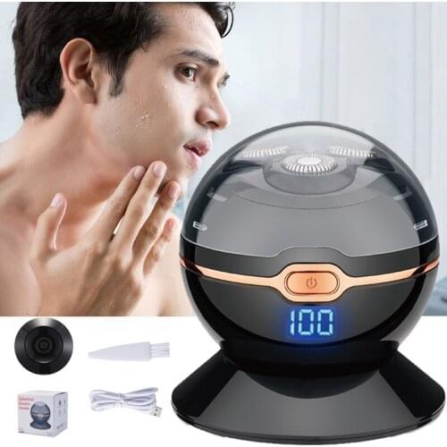 Spherical Electric Shaver Spherical Knife Net Waterproof Shaving USB Rechargeable Beard Trimmer Cutting Razor Machine for Man