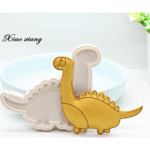 Dinosaur Silicone Molds 3D Candy Chocolate Fondant Molds For Baking Baby Birthday Cake Decorating Tools Cookie Baking Mold M2078