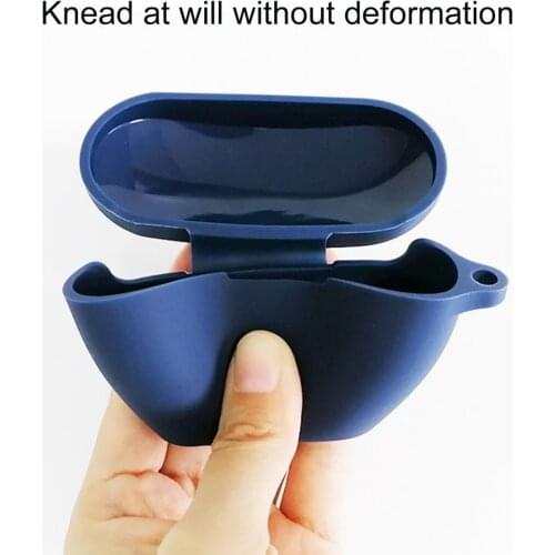 Protective Case Soft with Hanging Buckle Silicone Bluetooth Wireless Earphone Cover for SONY WF-SP800 Earphone Accessories