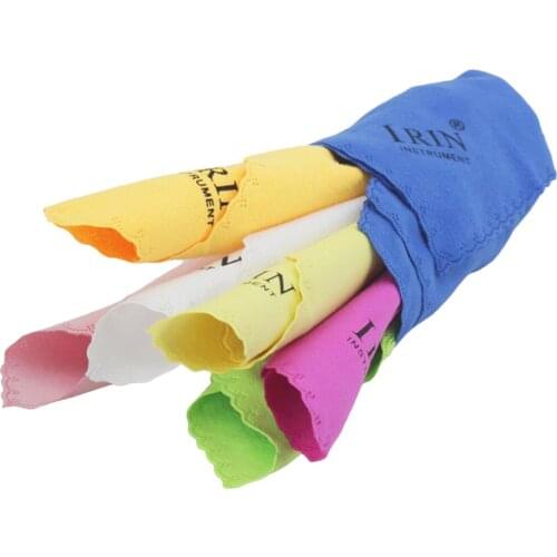 7x IRIN Guitar Violin Saxophone Cleaning Polish Cloth for Musical Instrument