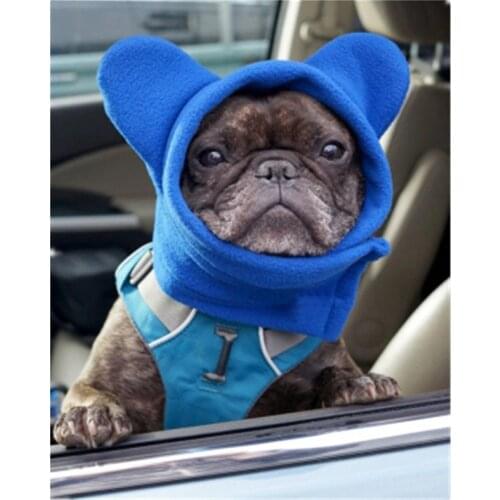 Winter Dog Hat Warm Polar Fleece Pet Hat Velcro And Buckle Bonding Wear Casual Dog Headwear Wind And Cold Proof Pet Headgear