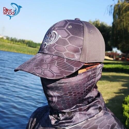 RoseWood 1PC New Unisex Baseball Cap Outdoor MenS Sport Fishing Hat Sunshade Fishing Sun Hat Wholesale Price Foreign Trade Hat