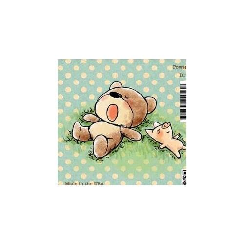 10*6 Pretty bear rubber stamp Transparent Clear Stamps Silicone Seals for DIY scrapbooking photo album Card Making