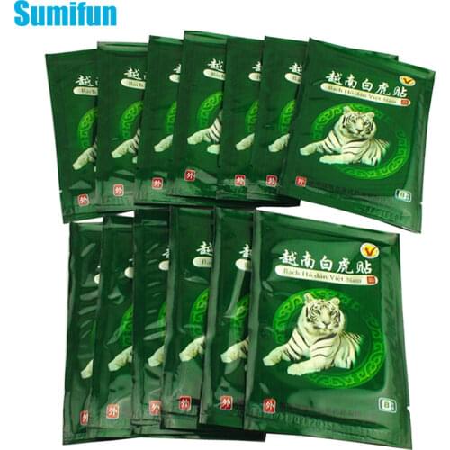 Sumifun 16Pcs Vietnam White Tiger Balm Pain Patch Muscle Shoulder Neck Arthritis Chinese Herbal Medical Plaster C068