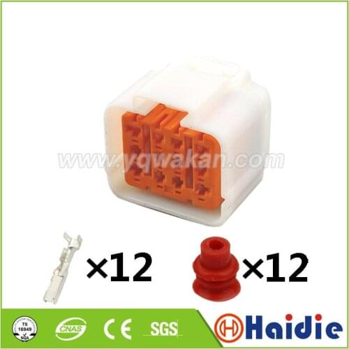 2sets auto 12pin sumitomo waterproof housing plug connector cable terminal wire connector 6195-0149