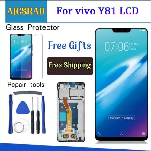 6.22" LCD For BBK Vivo Y81 LCD Display Touch Screen Digitizer Assembly Replacement Part Free Shipping
