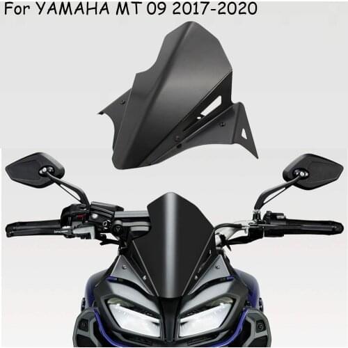 Motorcycle accessories MT 09 Metal front windshield windscreen airflow wind deflector for yamaha mt 09 MT09 2017-2020