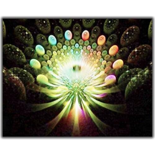 Diy Diamond Painting Cross Stitch Colorful Coral Scenery Needlework 3D Diamond Embroidery Full Round Mosaic Decoration Resin Kit