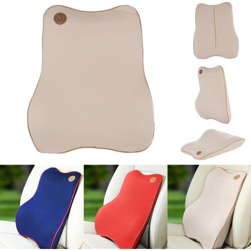 Car Lumbar Pillow 3D Memory Foam Car Seat Cushion Support Universal Back Pillow Auto Accessories