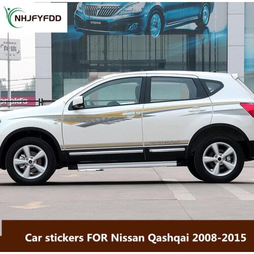 Car stickers FOR Nissan Qashqai 2008-2015 Car body decoration fashion decals Qashqai personalized custom stickers