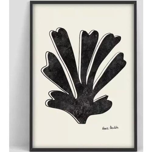 Home Decoration Henri Matisse Coral Leaf Canvas Painting Wall Art Cool Poster Modular Picture No Frame For Bedside Background