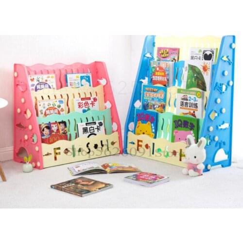 Children Receive Small Bookcase Landing Shelf On The Table Students Simple Desktop Multilayer Composite Bookshelf