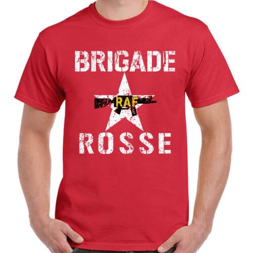 As Worn By Joe Strummer From The Clash Mens Brigade Rosse T-Shirt Red Brigades Novelty Unisex Cotton short sleeve T shirt Tops