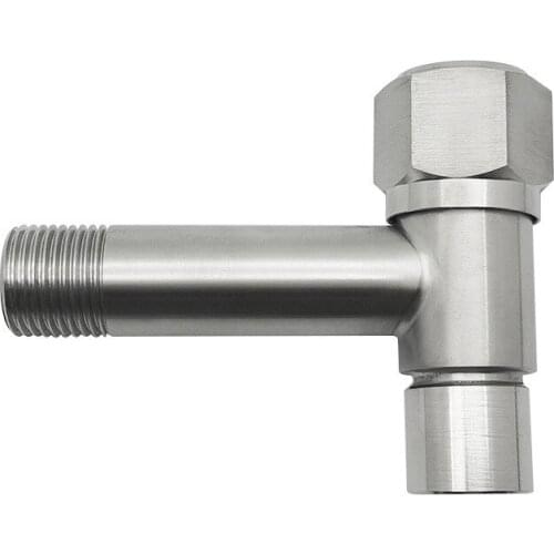 G1/2" Wall Mount Washing Machine Faucet Stainless Steel Laundry Bathroom Bibcock Garden Washing Machine Balcony Water Tap