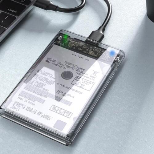 Hdd Case Sata To Usb 3.1 External Hard Drive Case Enclosure With Cable For 2.5 Inch SSD SATA Interface 5Gbps HDD Case
