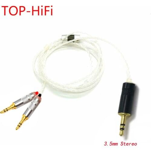 TOP-HiFi 7N Silver Plated Replacement Headphones Cable Audio Upgrade Cable for Sonus Faber PRYMA 8 cores Headphone