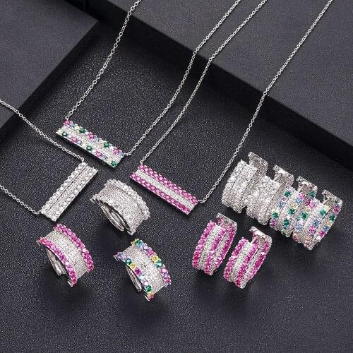 Jankelly Hotsale Nigeria 4pcs Bridal Jewelry Sets New Fashion Dubai Full Jewelry Set For Women Wedding Party Accessories Design