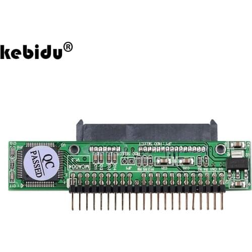 Kebidu Sata to IDE 2.5 Sata Female to 2.5 inch IDE Male 40 pin port 1.5Gbs Support 100 HDD CD DVD Serial Adapter Converter