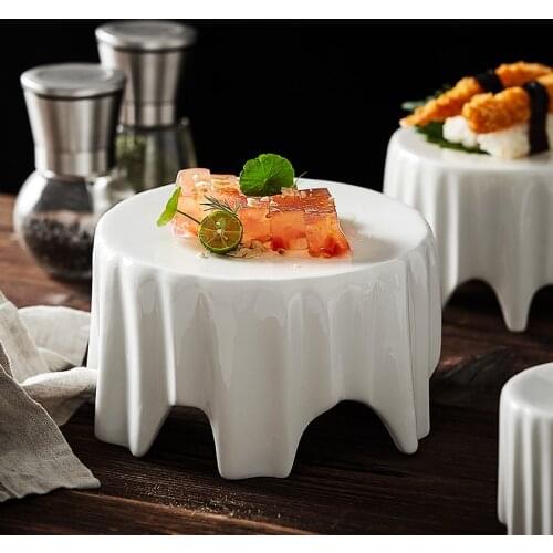 Creative Table Shape Ceramic Tableware Western Dish Bowl Dessert Plate Steak Salad Snack Cake European-style Dishware