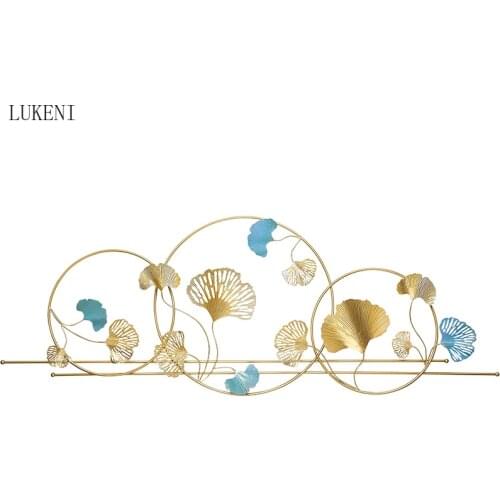 Chinese Style Creative Living Room Sofa Room Wall Decoration Porch Background Wall Decoration Pendant Light Luxury Iron Art