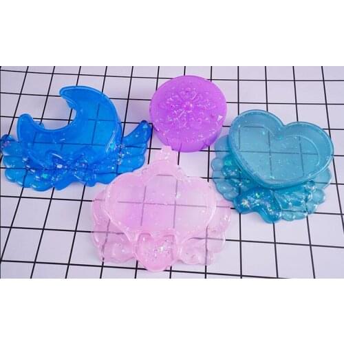 Torage boxSmall round box silicone mold resin molds DIY storage box jewelry manufacturing process resin molds for jewelry