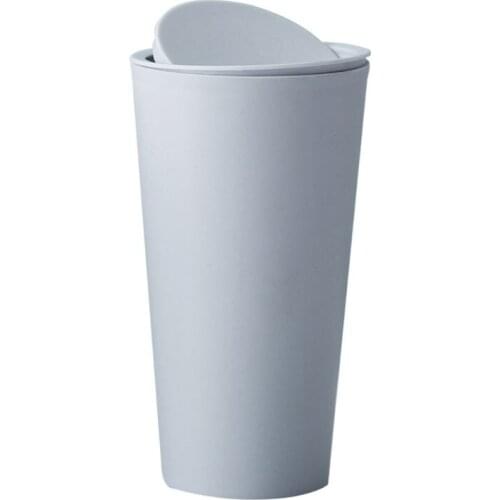 Mini Small Waste Bin Desktop Garbage Trash Can Recycled Tabletop Wastebasket Car Dustbin Home Office Room K0AB