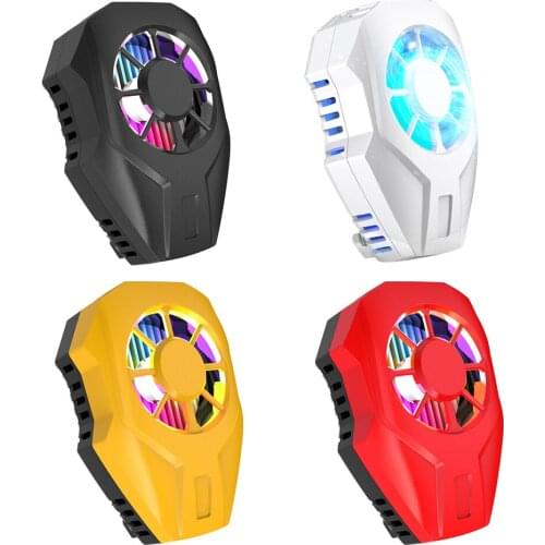 Mobile Phone Clip Radiator Cooling Fan for PUBG Portable USB Powered 4.7-6.9 inch Smartphone Gaming Cooler Heat Sink