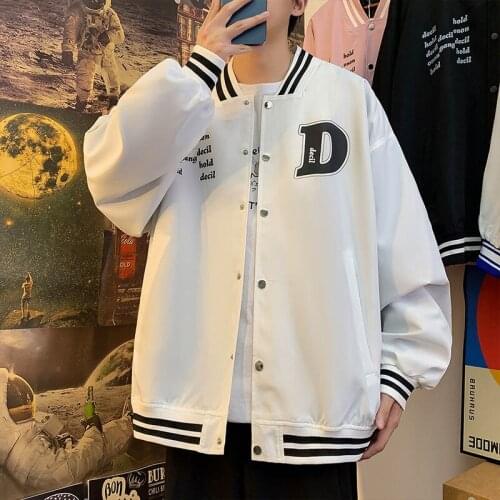 INXYZ 2021 Fashion Casual Jacket Style Korean Popular English Elements Spring Autumn Comfortable All-match Unisex