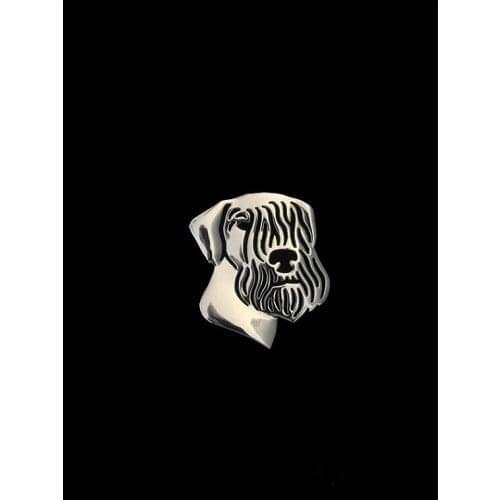 Trendy cute Cesky Terrier vintage brooches plated silver plated men brooches fashion jewelry hand of king