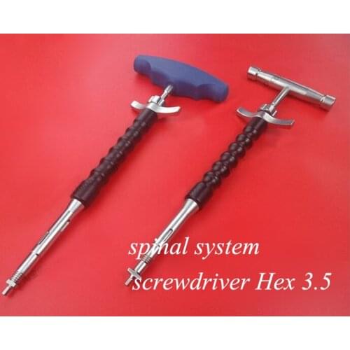 Orthopedics instrument spinal system use stainless seel hex 3.5 screwdriver universal screwdriver