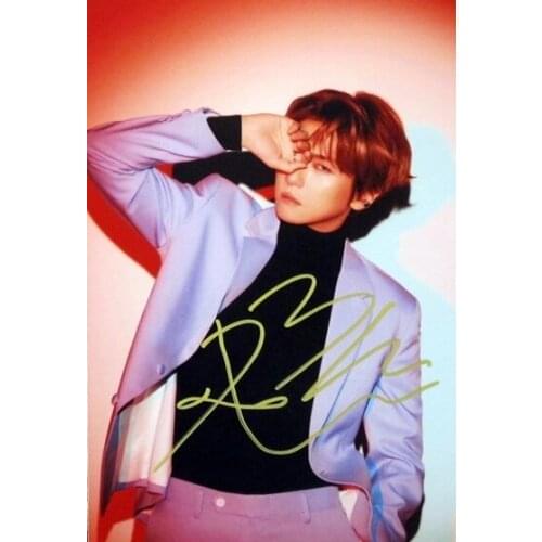 Hand signed EXO BAEK HYUN autographed photo LOVE SHOT 5*7 122018B