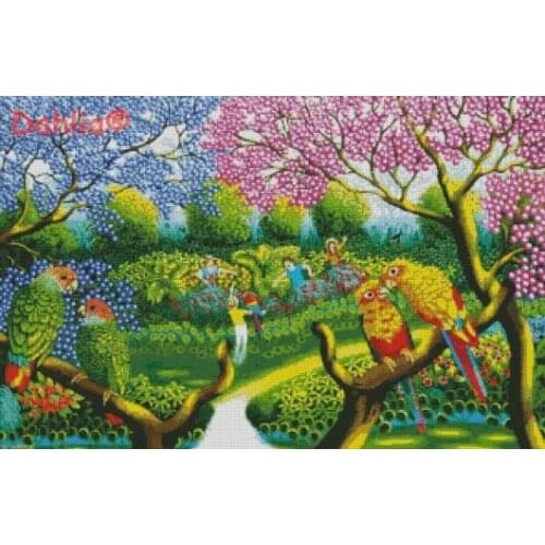 Building homes scenery Arts Needlework Embroidery DIY Aida Cross Stitch Kits Crafts 14CT Unprinted Home Decor Handmade