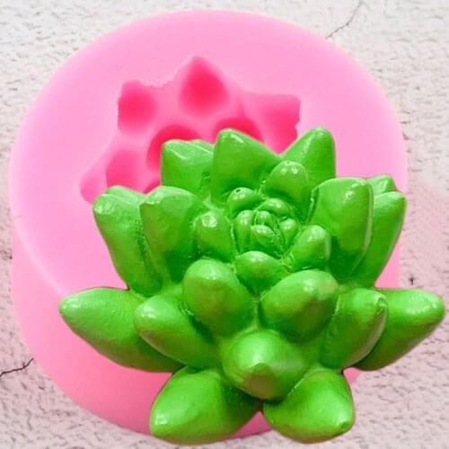 Succulent Plants Silicone Molds DIY Candle Clay Soap Resin Mold Fondant Cake Decorating Tools Candy Chocolate Gumpaste Moulds