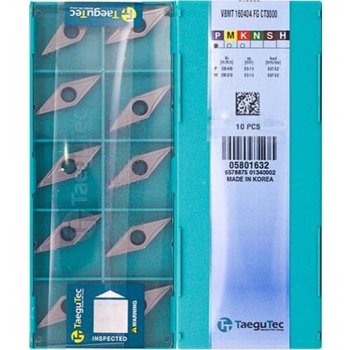 VBMT160404-FG CT3000 100% Original TAEGUTEC carbide insert with the best quality 10pcs/lot free shipping