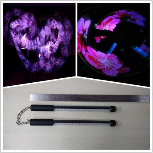 Wecool new design program LED Nunchakus with USB and pictures show effects for Festive & Party Supplies