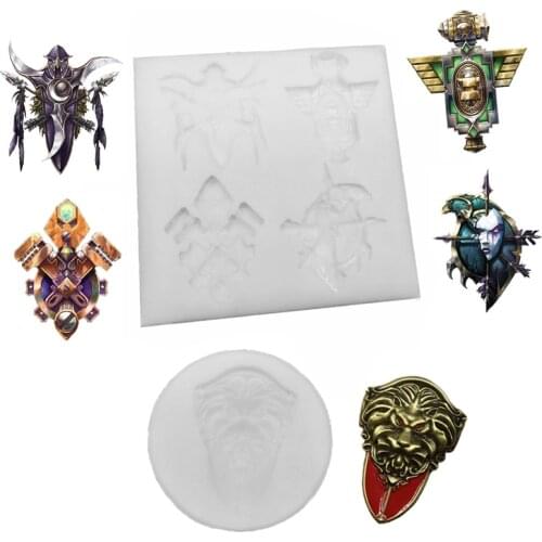 WOW Race logo & Mini Shield Silicone Mold for Fondant Cake Decorating, Cupcakes, Sugarcraft, Cookies, Candies, Bakeware Tools