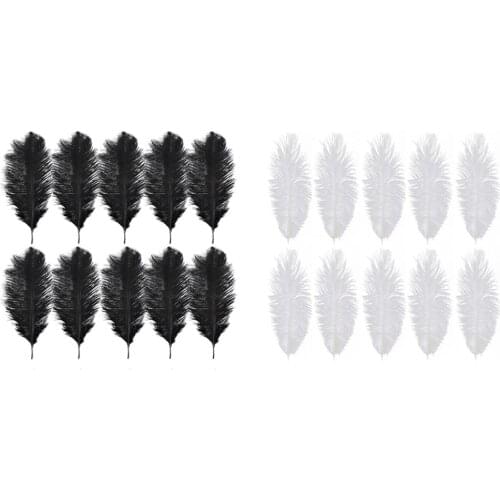 10pcs Fluffy Ostrich Feather Wedding Party DIY Plumes Jewelry Feather Decor Family Room Natural Plumes Ostrich Feather Deco