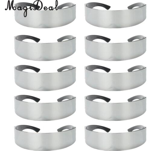 MagiDeal 10 Pieces Novelty Metallic Silver Space Robot Party Eye Glasses Future Soldier Sunglasses Unisex Photo Prop Goggles