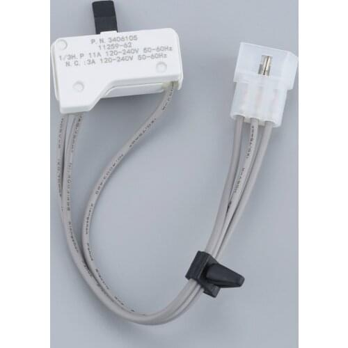 3406105 Dryer Door Switch fit for Whirlpool Sears Replaces AP3132865, 3405100, 3405101, 3406100, 3406101, 3406109, 528948