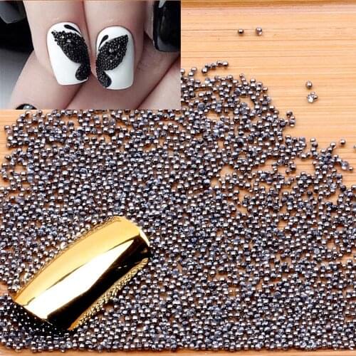 50g Crystal Mini Caviar Elf Beads Gem Circle Rhinestone Crystal 3D Nail Art Charm Glass Tiny Beads DIY Mini Sparkly Decoration