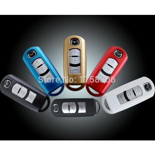 Angelguoguo Car ABS key protective cover case bag Fit for Mazda M3 CX-5 Axela ATENZA Three buttons