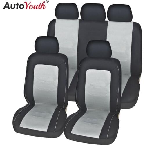 Autoyouth Sport Styling Summer Sear Cover 9PCS Printing GRAY Autostoelhoes Car Seat Protector For Chrysler kia volvo nissan