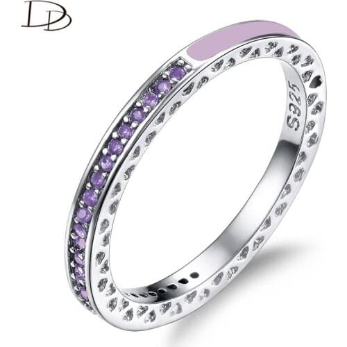 DODO 2.3Mm Colorful AAA Zircon & Drops Of Glue Fashion Rings For Women Cool Punk Jewelry Anel Bijoux 6 Color Available Ra080