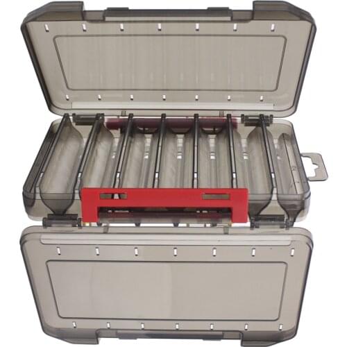 Fishing Case Double Sided Fishing Lure Box Case Squid Jig Minnows Bait Fishing Tackle Box Storage Case Container