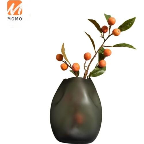 Smoky Gray Hydroponic Glass Vase Flower Creative Home Flower Arrangement Living Room Hallway Decoration Decoration TZ