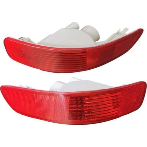 1pair RH LH Red Halogen Rear Bumper Light Brake Fog Reflector Lamp for Mitsubishi For Outlander EX 2007-2012 with no bulbs